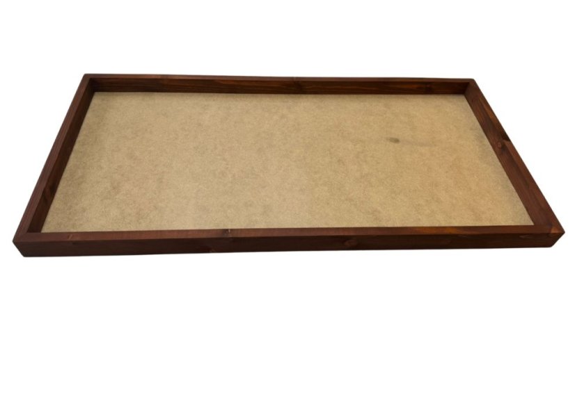 Bilderrahmen aus Moos - 80x40cm - Palisanderholz - Höhe 4 cm