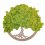 Drevo življenja - limonasto zelena - Premer: 40cm