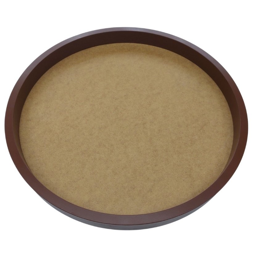 Cornice circolare per quadro di muschio - Varie misure - Castagno - Diametro: 45cm