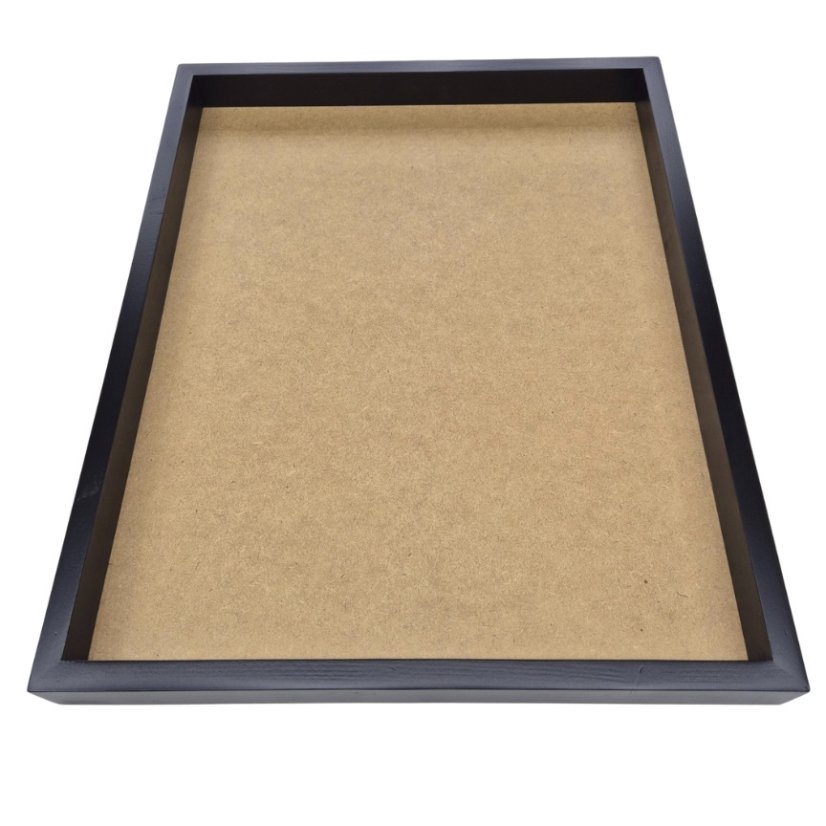 Cornice per il quadro di muschio - 40x50cm - Ebano (Nero) - Altezza: 4 cm