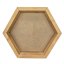 Bilderrahmen aus Moos - Hexagon - Fichte - Höhe 4 cm