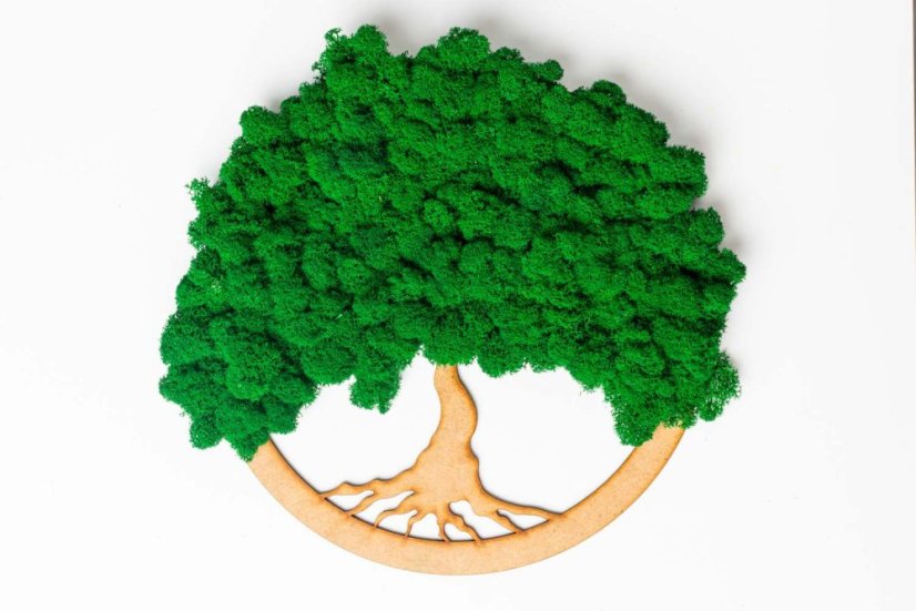 Rundbaum mit Moos - Smaragdgrün - Durchmesser: 40cm