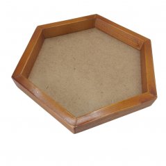 Okvir za slike iz mahu - šestkotnik - Hrast