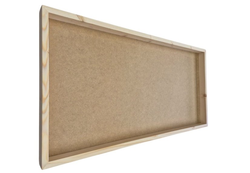 Bilderrahmen aus Moos - 80x40cm - Fichtenfarbton - Höhe 4 cm