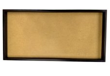 Bilderrahmen aus Moos - 80x40cm - Dunkles Palisanderholz - Höhe 4 cm