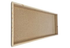Bilderrahmen aus Moos - 80x40cm - Fichtenfarbton - Höhe 4 cm