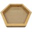 Bilderrahmen aus Moos - Hexagon - Fichte - Höhe 4 cm