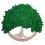 Mechový strom - Smaragdová zelená - Průměr: 40cm
