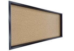 Bilderrahmen aus Moos - 80x40cm - Ebenholz (Schwarz) - Höhe 4 cm