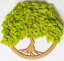 Copac de mușchi - Verde lime - Diametru: 30cm