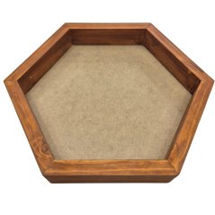 Ramă pentru tablou cu mușchi - Hexagon - Stejar - Înălțime: 4 cm