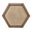 Bilderrahmen aus Moos - Hexagon - Nussbaum - Größe: 47 x 54 cm