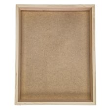 Keret moha képhez - 40x50cm - Lucfenyő árnyalat - Magasság: 4 cm