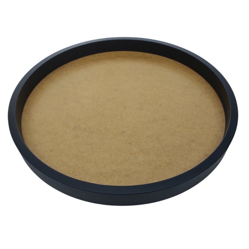 Ramă rotundă pentru tablou cu mușchi - Diverse dimensiuni - Negru - Diametru: 45cm