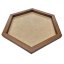 Bilderrahmen aus Moos - Hexagon - Nussbaum - Größe: 47 x 54 cm