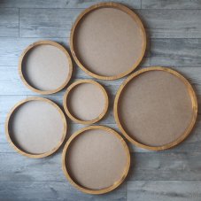 Ramă rotundă pentru tablou cu mușchi - Diverse dimensiuni - Stejar