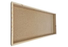 Keret moha képhez - 80x40cm - Lucfenyő árnyalat - Magasság: 4 cm