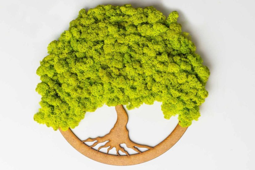 Copac de mușchi - Verde lime - Diametru: 30cm