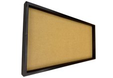 Bilderrahmen aus Moos - 80x40cm - Dunkles Palisanderholz - Höhe 4 cm