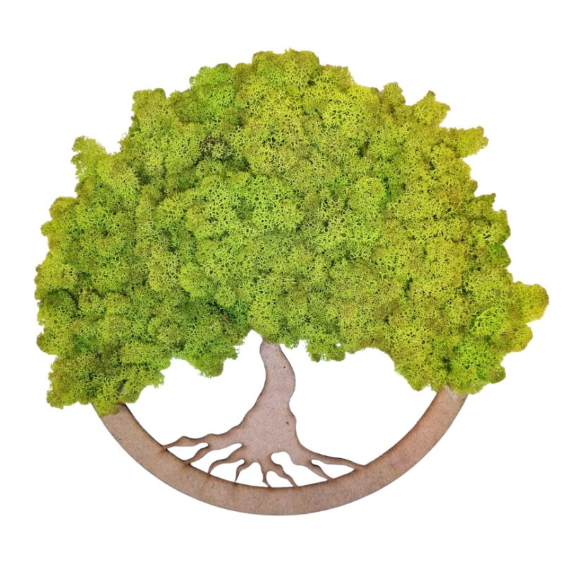 Machový strom - Limetková zelená - Priemer: 40cm