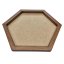 Bilderrahmen aus Moos - Hexagon - Nussbaum - Größe: 47 x 54 cm