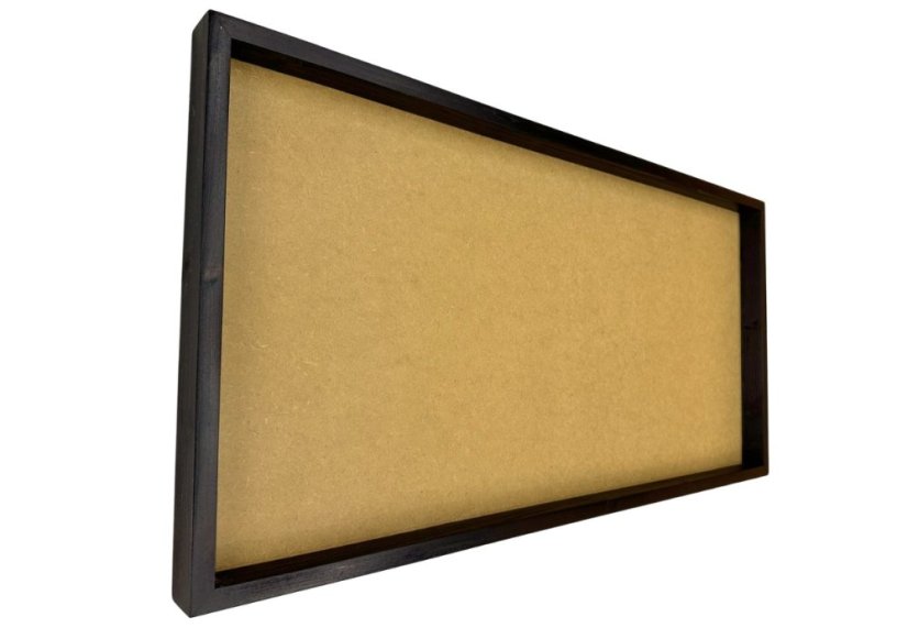 Okvir za slike iz mahu - 80x40cm - Temni palisander - Višina: 4 cm