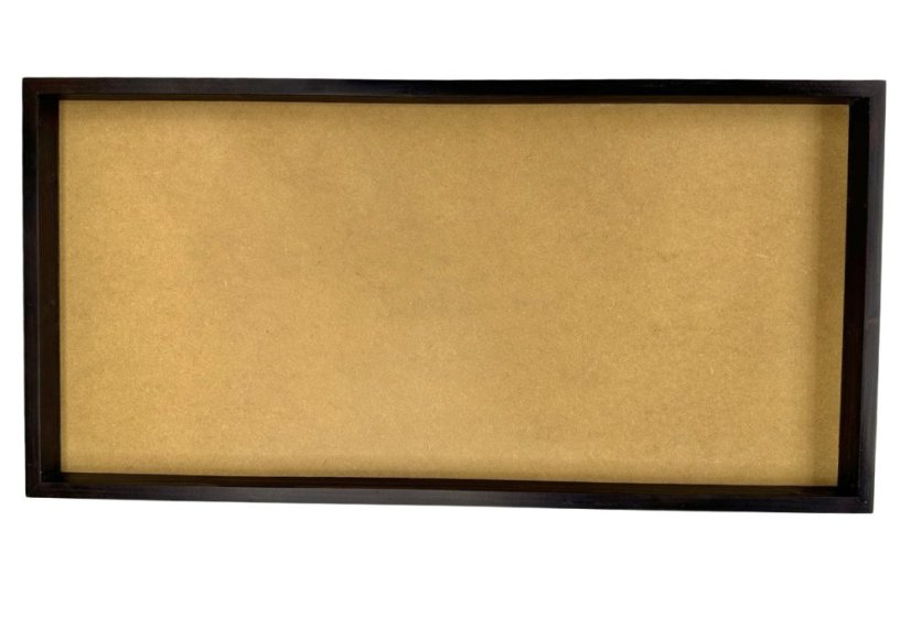 Okvir za slike iz mahu - 80x40cm - Temni palisander - Višina: 4 cm