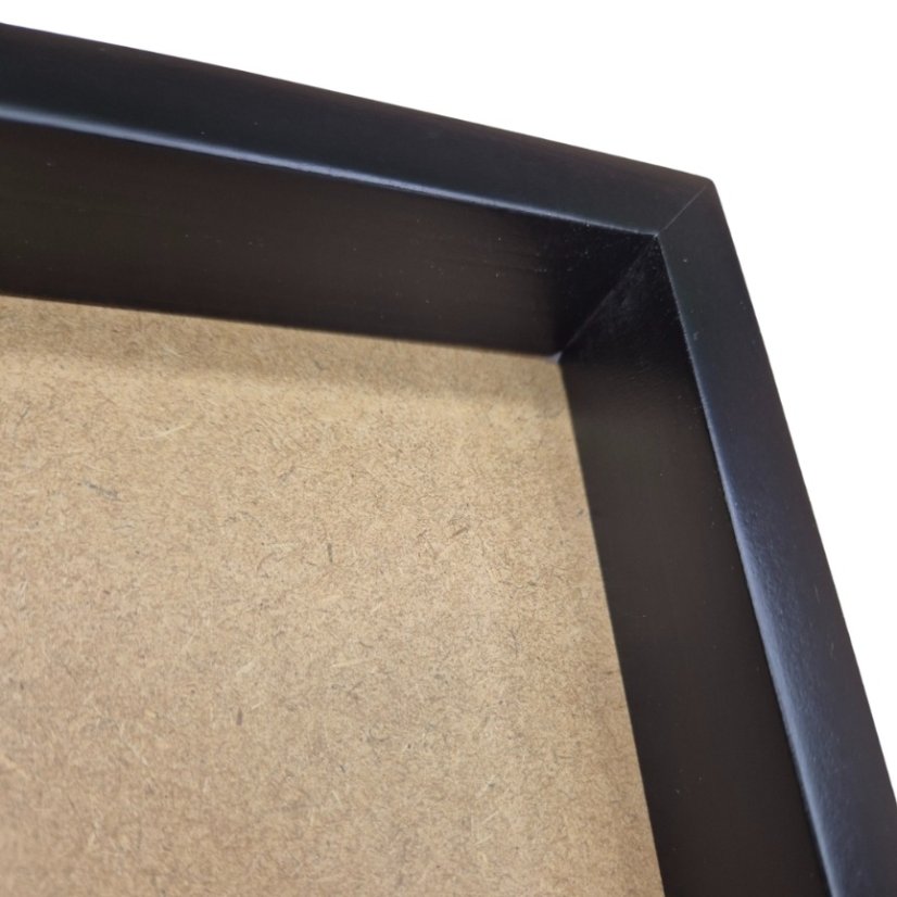 Cornice per il quadro di muschio - 40x50cm - Ebano (Nero) - Altezza: 4 cm
