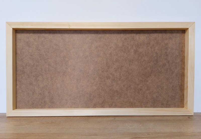 Okvir za sliko iz mahu - 80x40cm - Smrekov odtenek