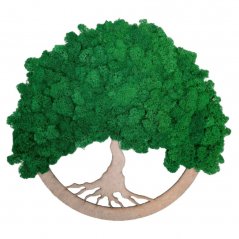 Mechový strom - Smaragdová zelená