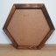 Bilderrahmen aus Moos - Hexagon - Nussbaum - Größe: 47 x 54 cm