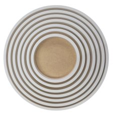 Cornice circolare per quadro di muschio - Varie misure - Bianca