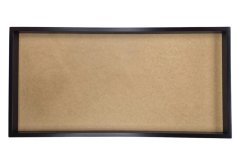 Bilderrahmen aus Moos - 80x40cm - Ebenholz (Schwarz) - Höhe 4 cm