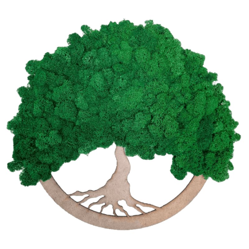 Drevo življenja - smaragdno zelen - Premer: 30cm