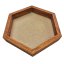 Bilderrahmen aus Moos - Hexagon - Eiche - Höhe 4 cm